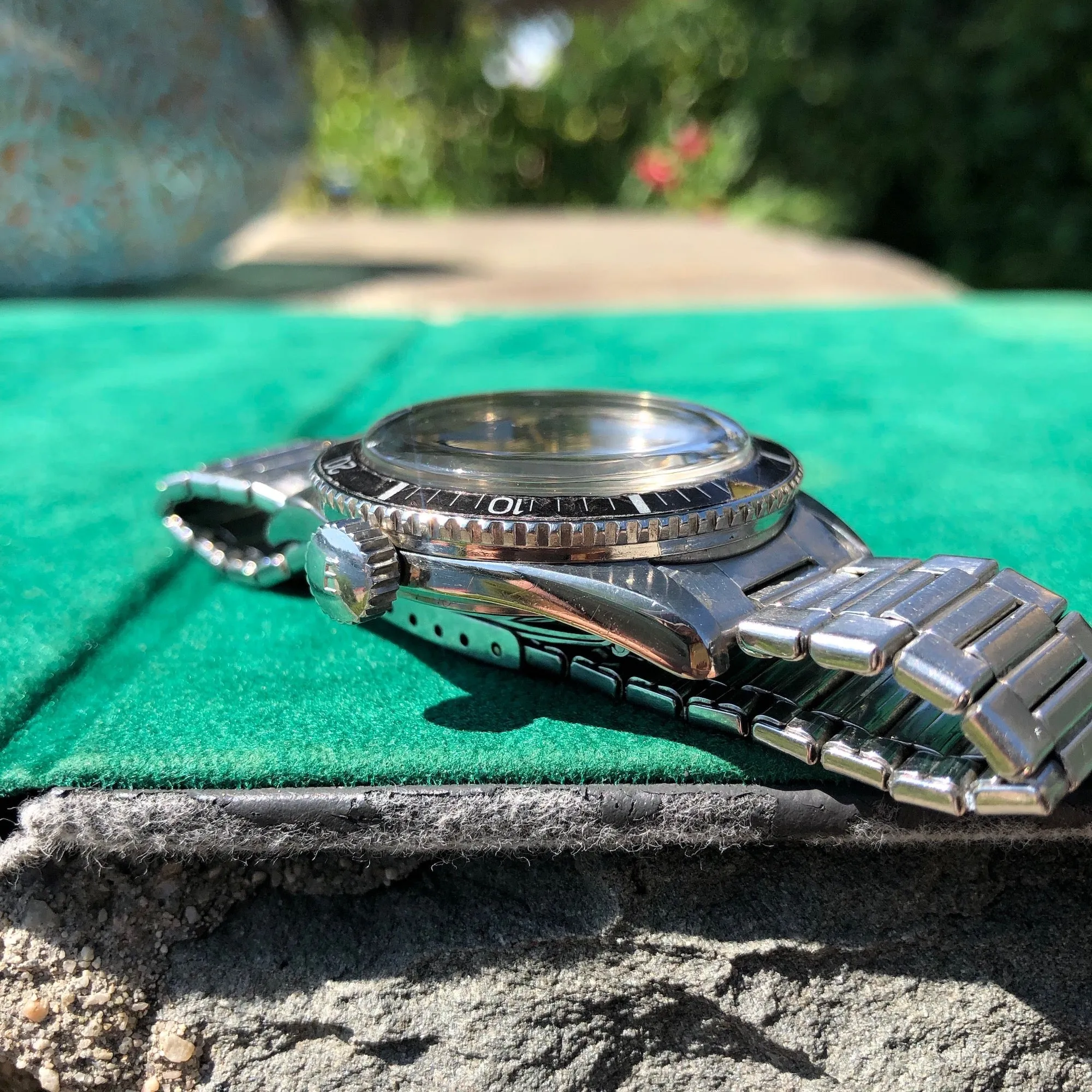 Vintage Eberhard & Co. Scafograf 200 Stainless Steel 11536 Automatic Divers Wristwatch