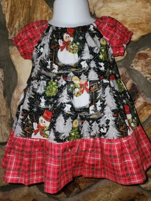 Vintage Feel Snowman Size 3/6m
