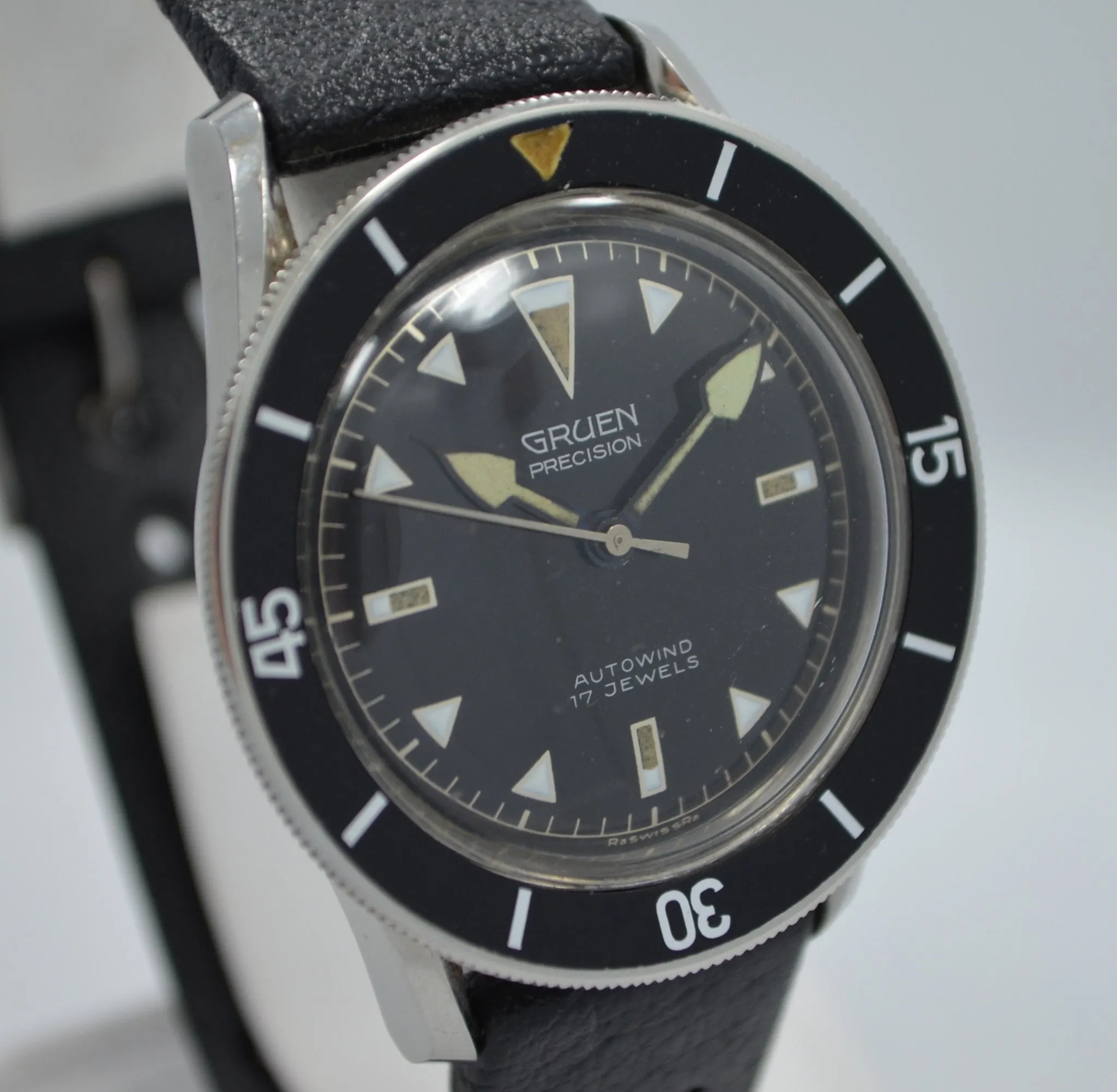 Vintage Gruen Precision Ocean Chief Waterproof Automatic Wristwatch