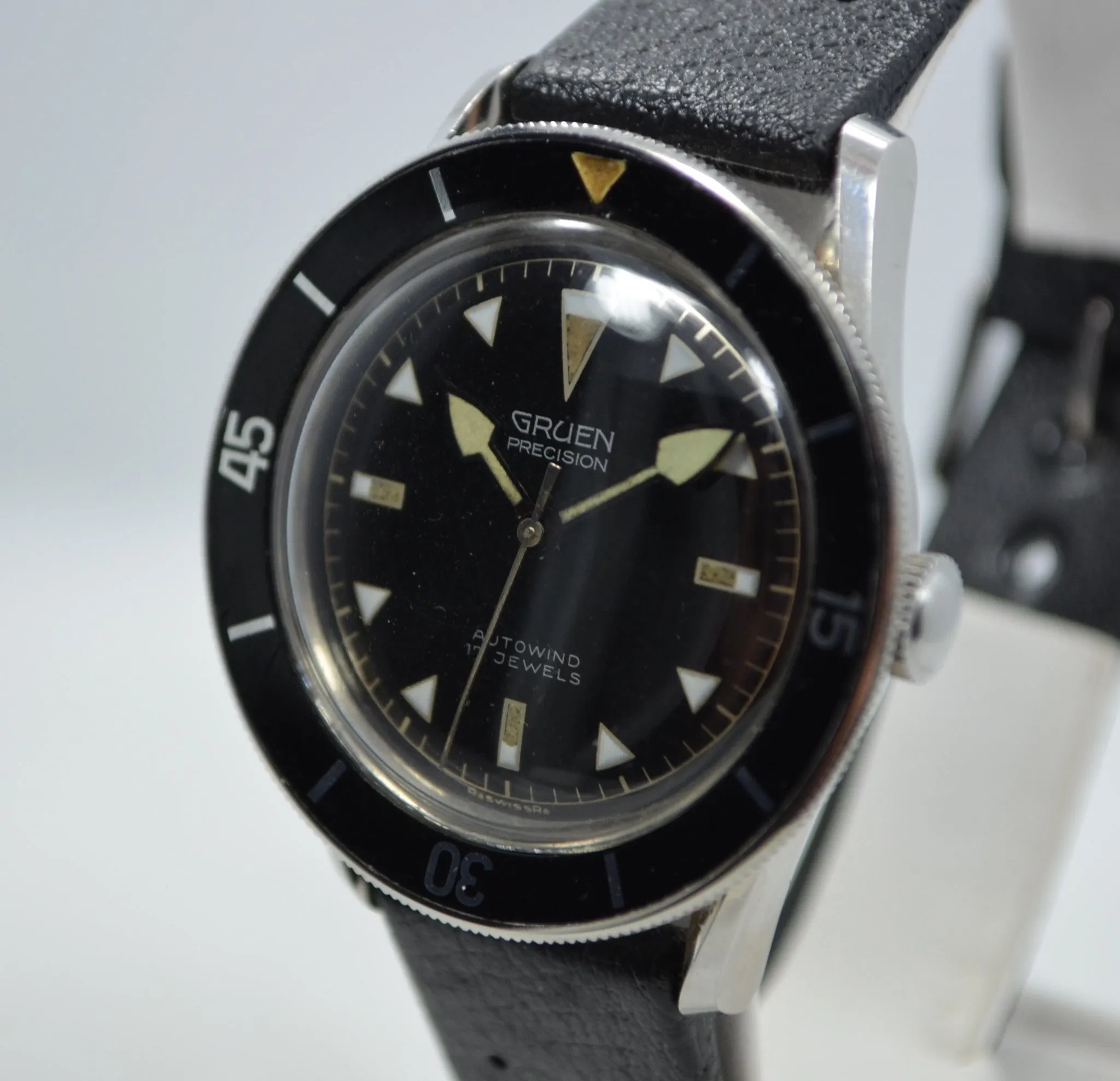 Vintage Gruen Precision Ocean Chief Waterproof Automatic Wristwatch
