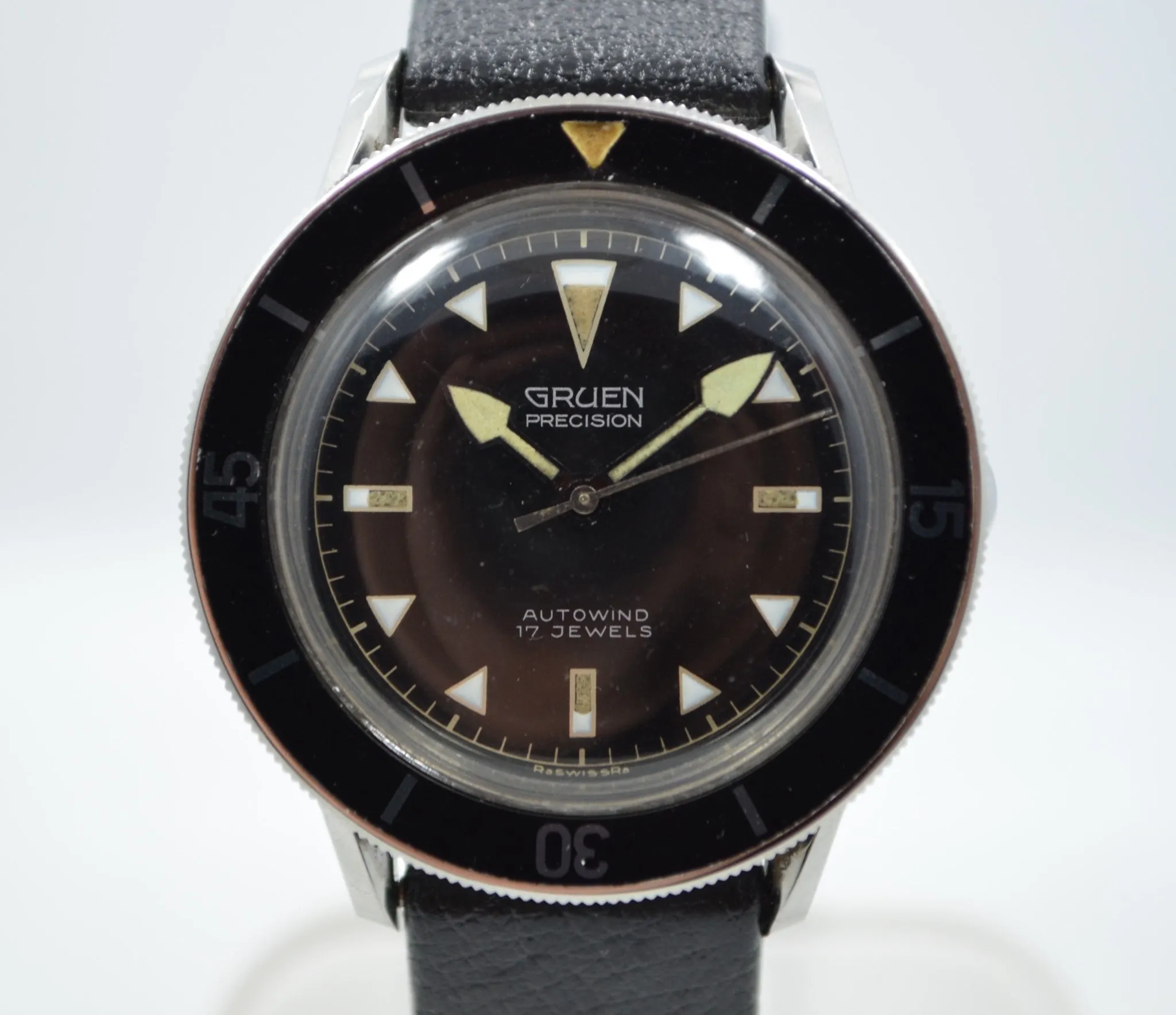 Vintage Gruen Precision Ocean Chief Waterproof Automatic Wristwatch