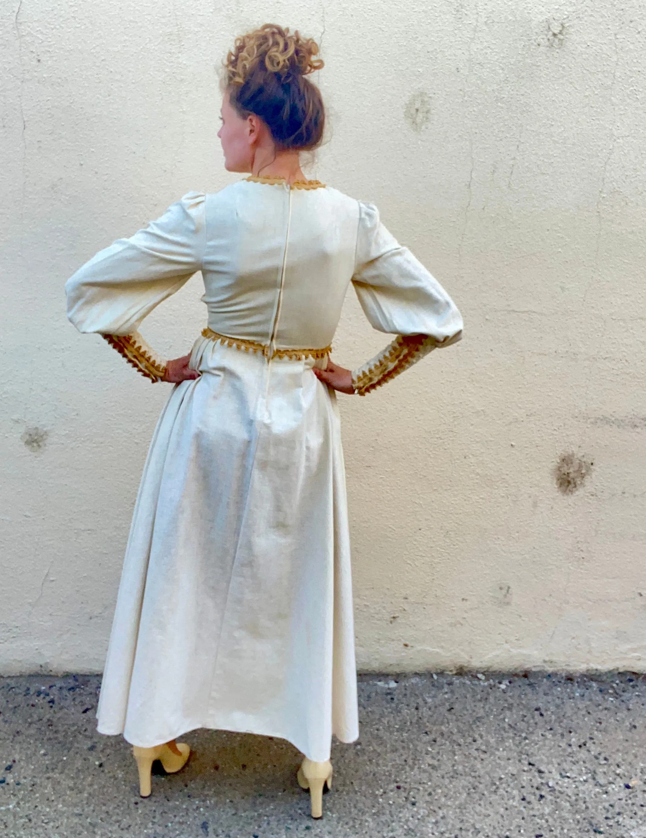 Vintage Gunne Sax Lace Detailed Dress