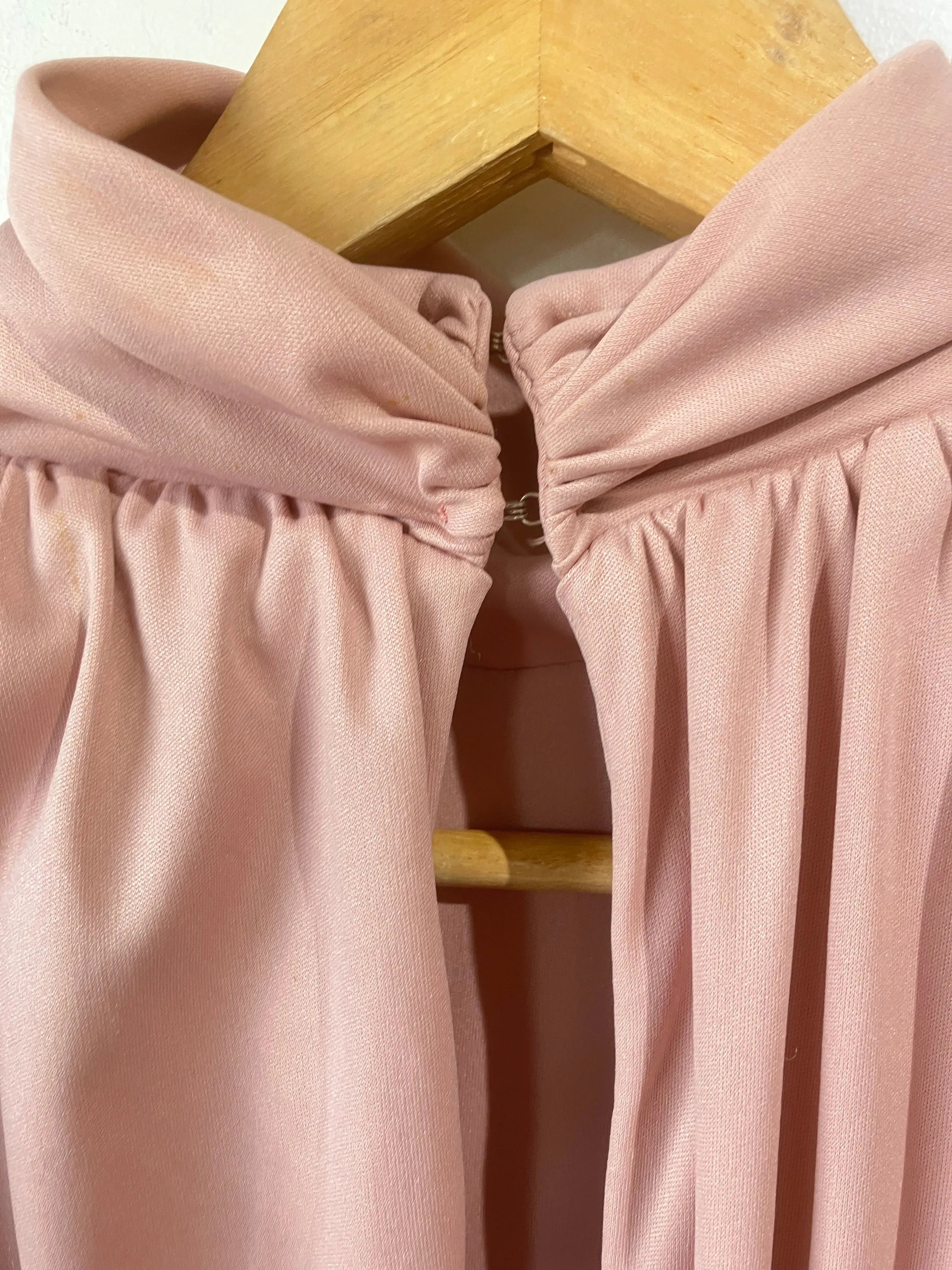 Vintage Jack Hartley Blush Pink Batwing Gown