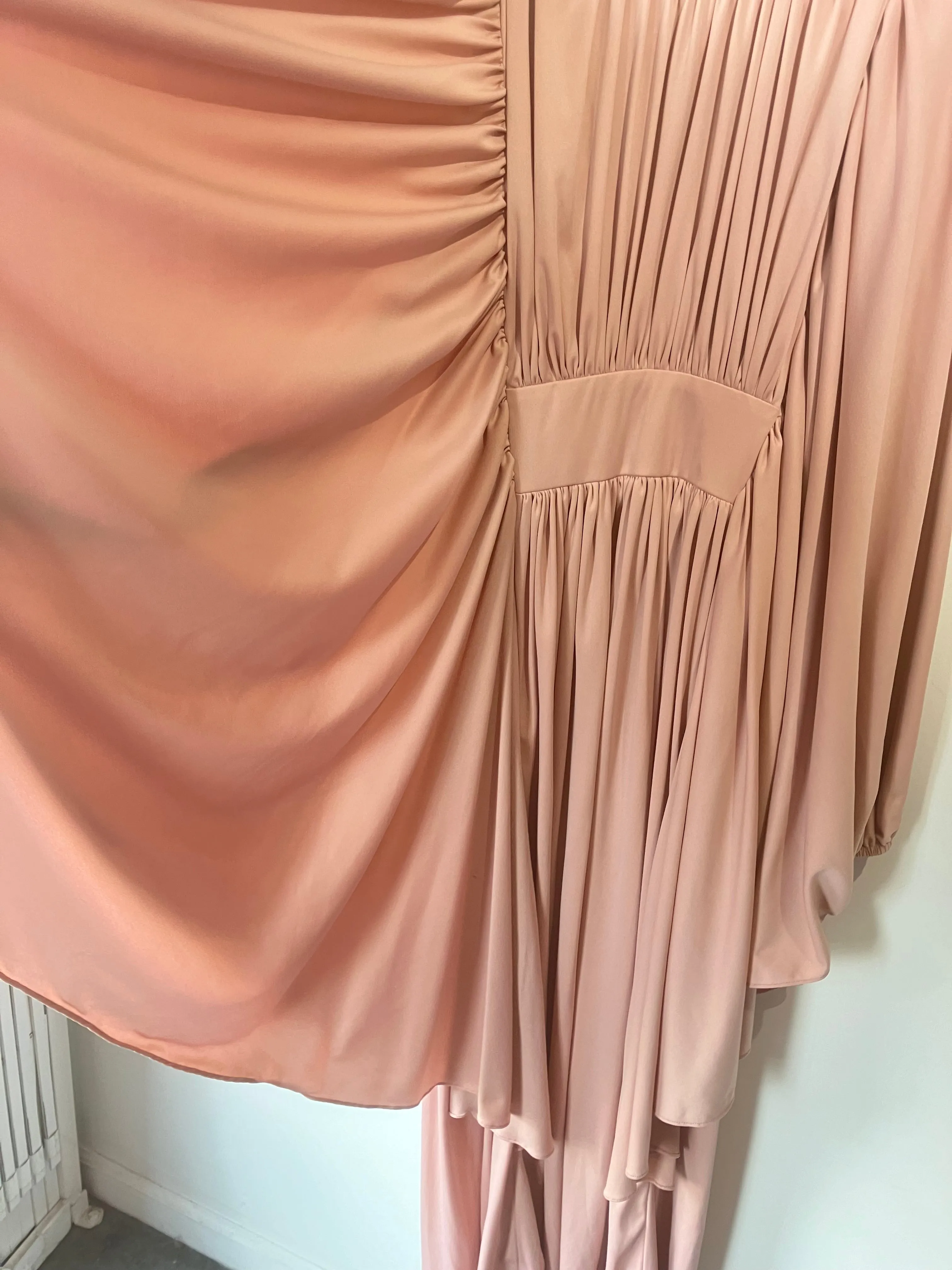 Vintage Jack Hartley Blush Pink Batwing Gown