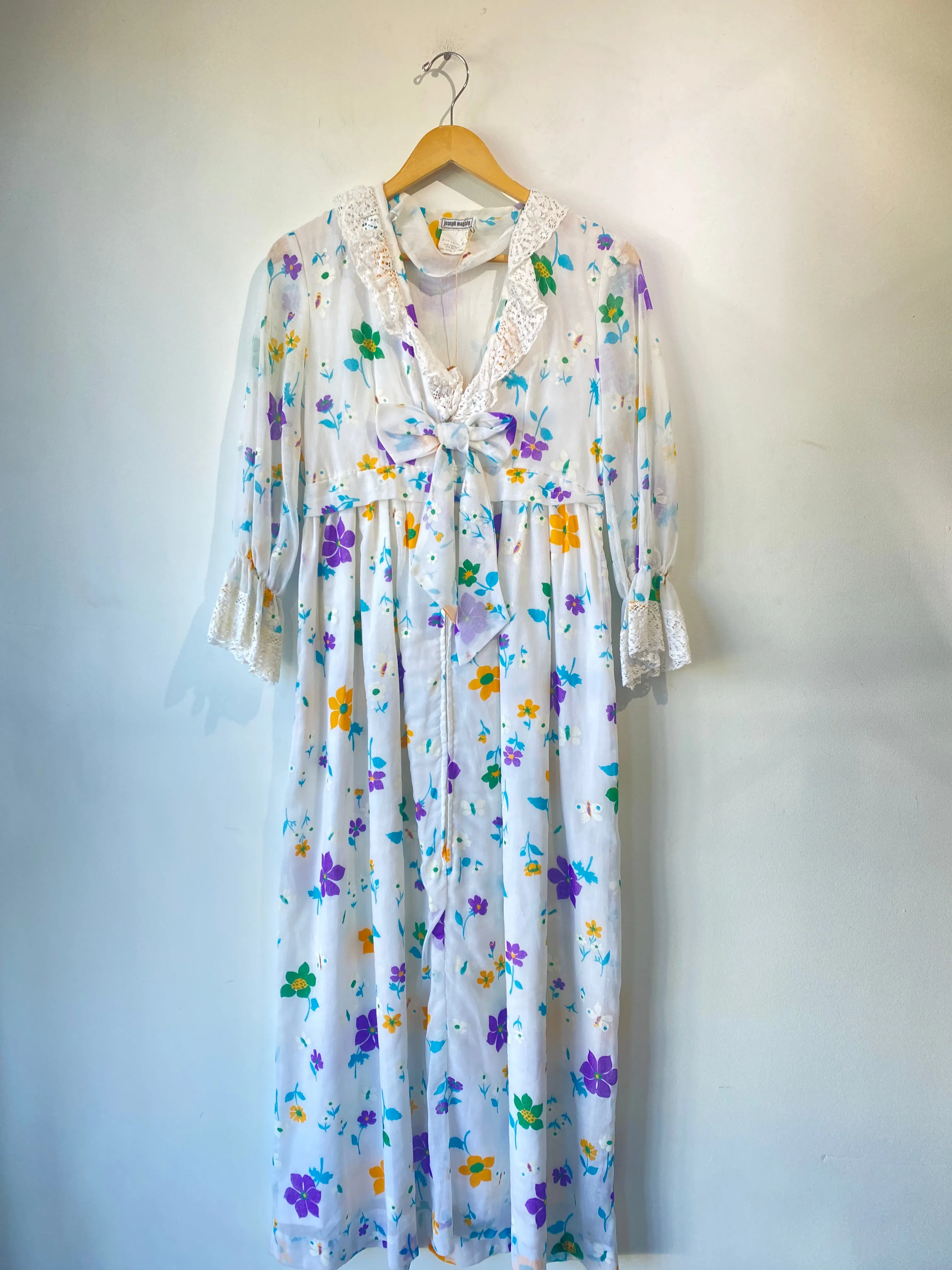 Vintage Joseph Magnin Floral Dress