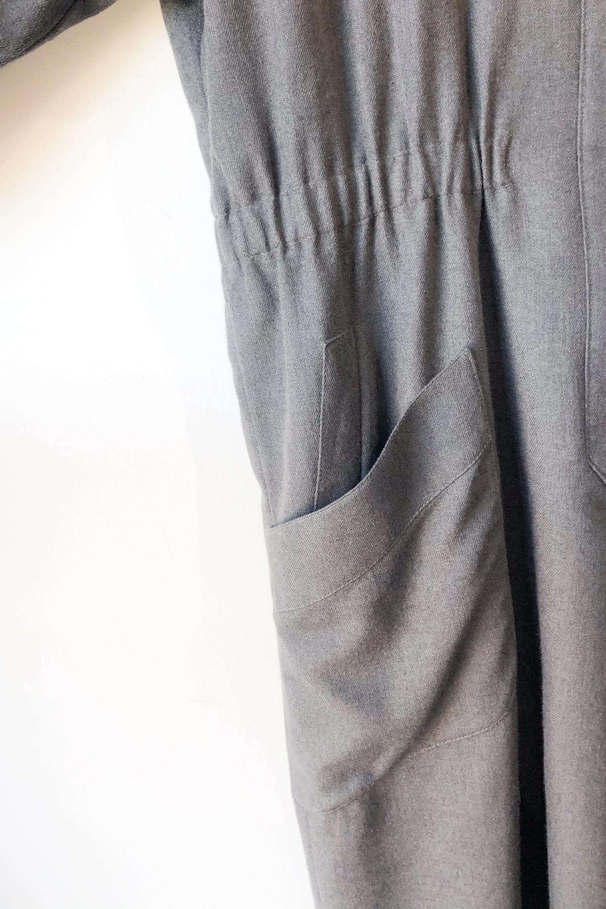 Vintage Karl Lagerfeld Grey Wool Dress With Stars