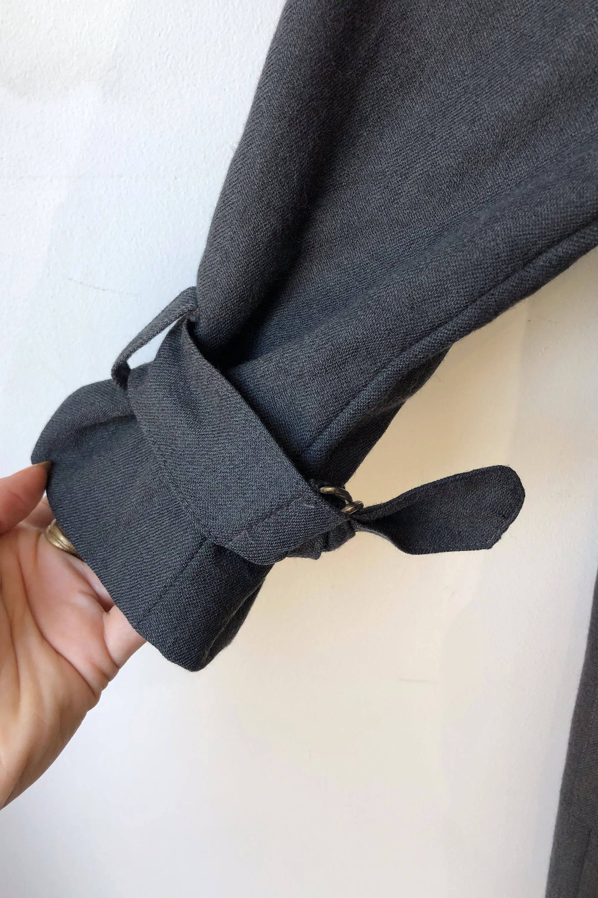 Vintage Karl Lagerfeld Grey Wool Dress With Stars