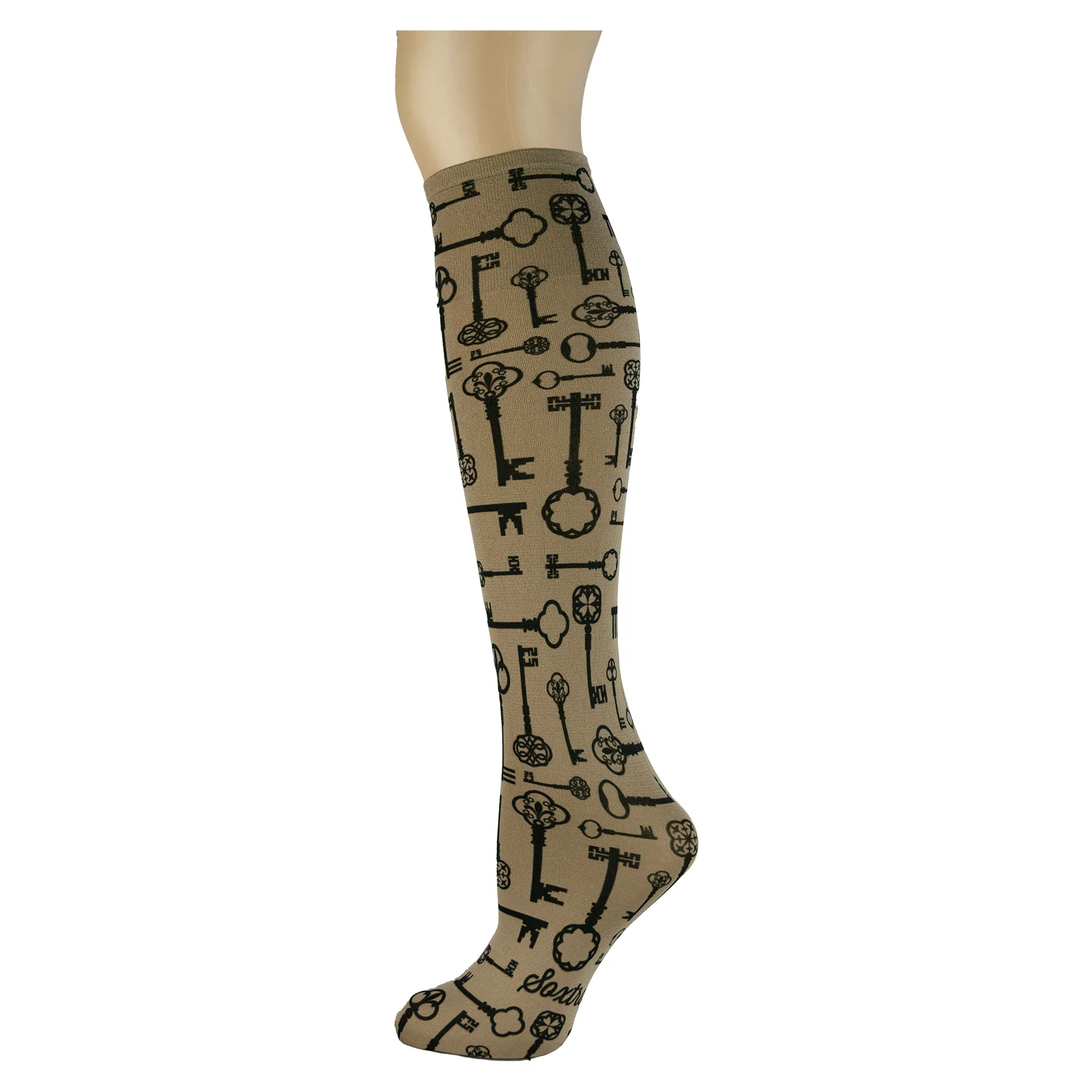 Vintage Keys Adult Knee Highs