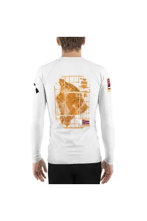 Vintage Lands Men's Rash Guard