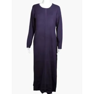 Vintage Linea Knitted Plum Maxi Dress Ladies Casual Long Sleeve Small loose fit