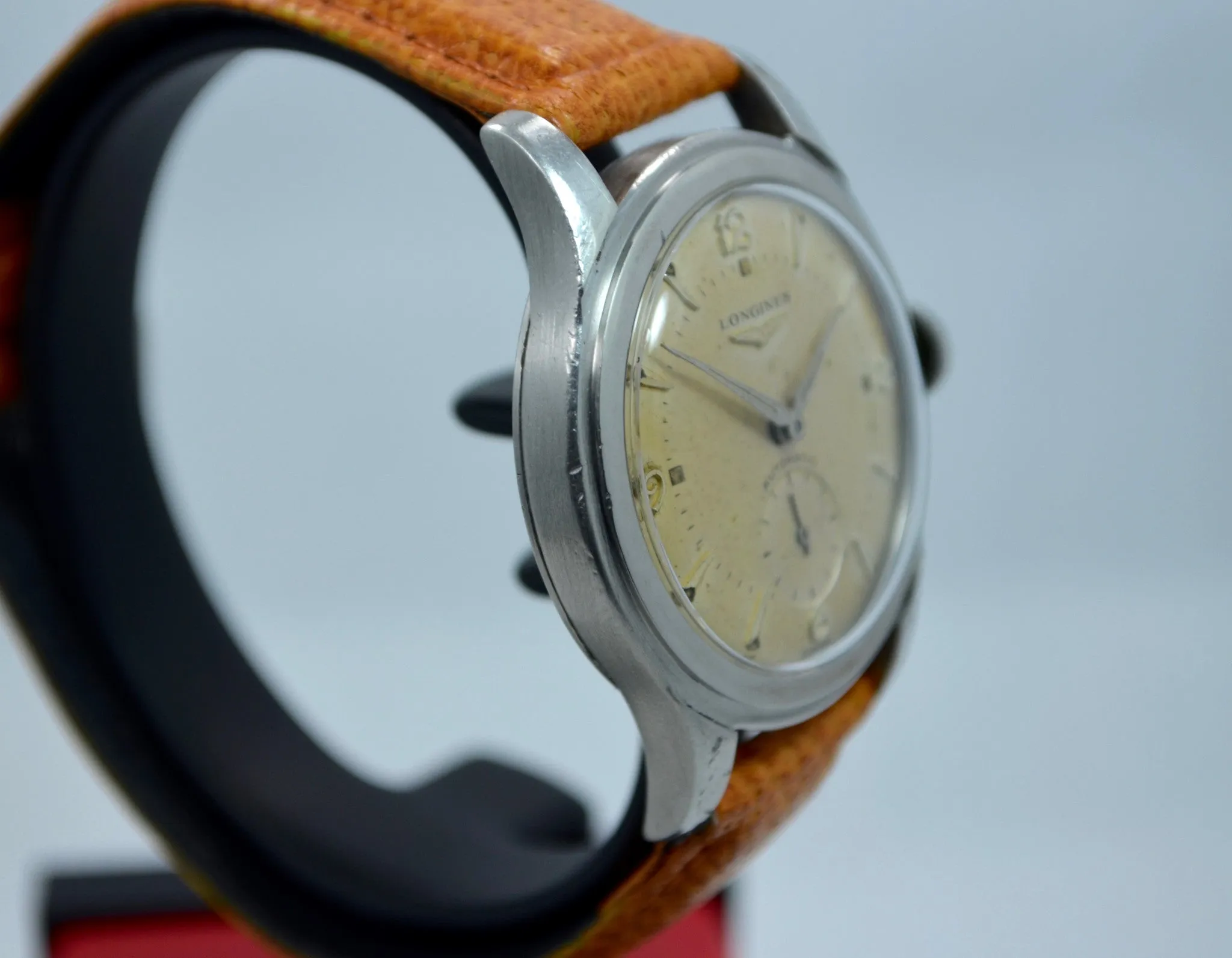 Vintage Longines 625C 2 Stainless Steel Automatic Cal. 22A Wristwatch 1950's
