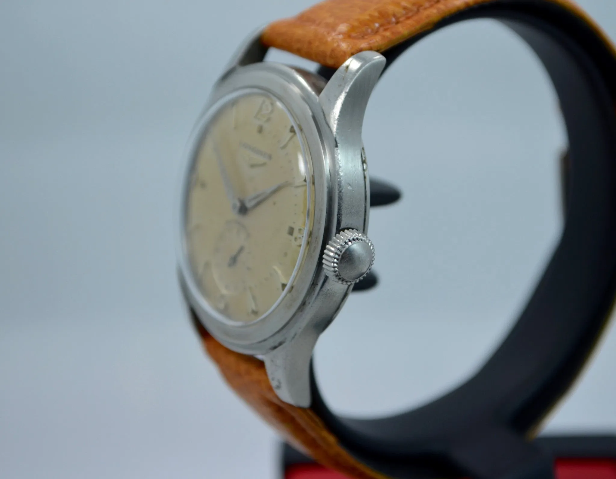Vintage Longines 625C 2 Stainless Steel Automatic Cal. 22A Wristwatch 1950's