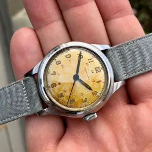 Vintage Longines Caliber 23M Manual Wind "Espresso" Patina 33mm Steel 23042 Wristwatch