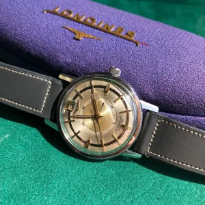 Vintage Longines Conquest Power Reserve 9032 Automatic Cal. 294 Steel Wristwatch