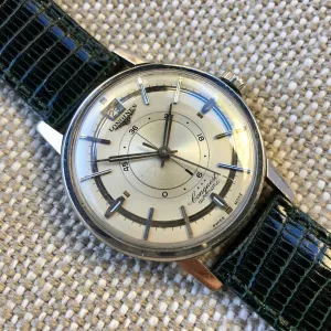 Vintage Longines Conquest Power Reserve 9035 Automatic Cal. 294 Steel Wristwatch