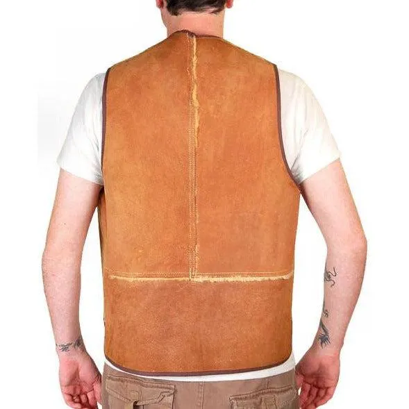 Vintage Mens Vest Shearling Hunting Vest 1950S Cool Pockets