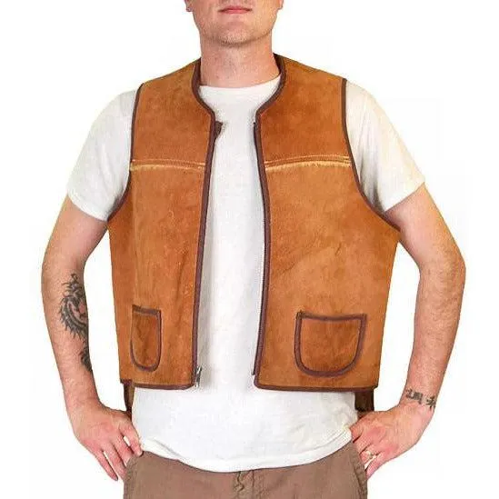 Vintage Mens Vest Shearling Hunting Vest 1950S Cool Pockets