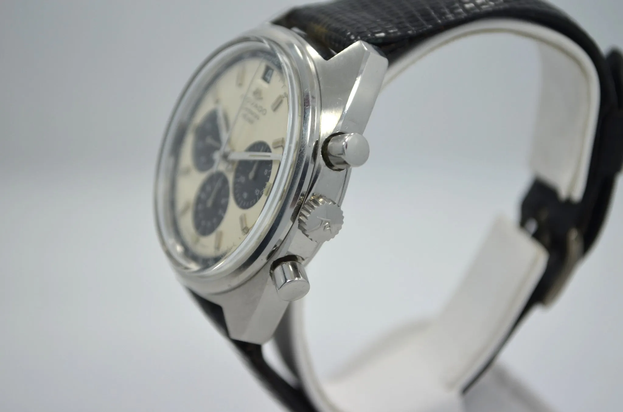 Vintage Movado Datron HS 360 Chronograph 1960's Steel Automatic Wristwatch