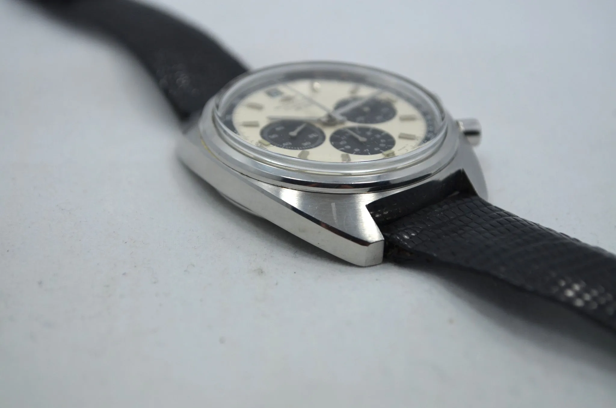 Vintage Movado Datron HS 360 Chronograph 1960's Steel Automatic Wristwatch
