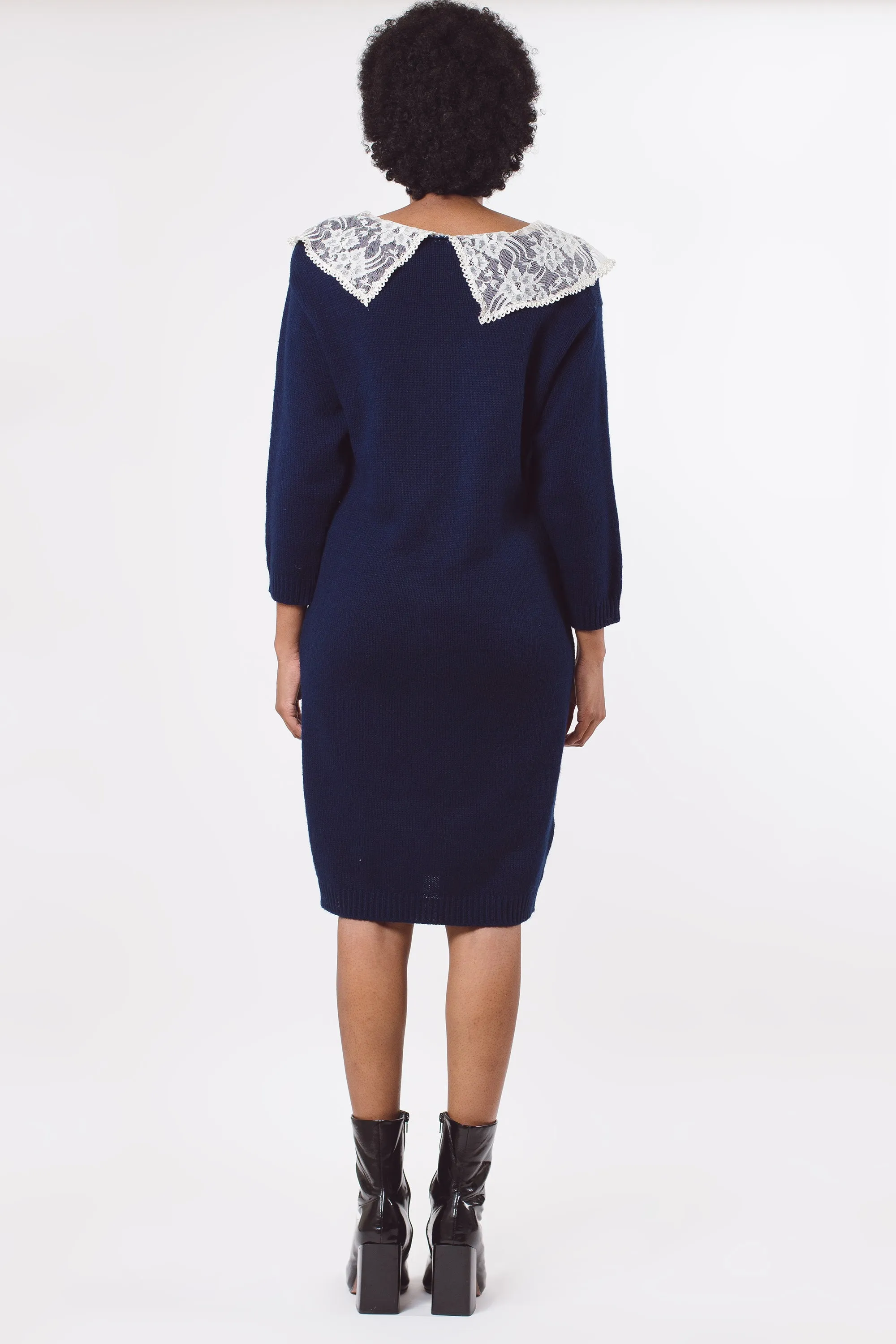 Vintage My Michelle Blue Knit Dress