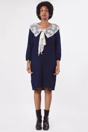 Vintage My Michelle Blue Knit Dress