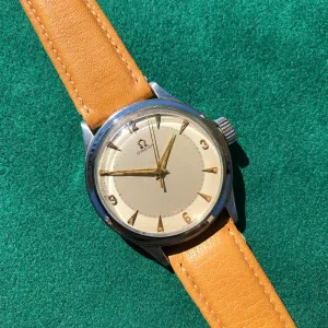 Vintage Omega 2179 Stainless Steel Sector Dial Cal. 30T2 Manual Wristwatch Circa 1940's