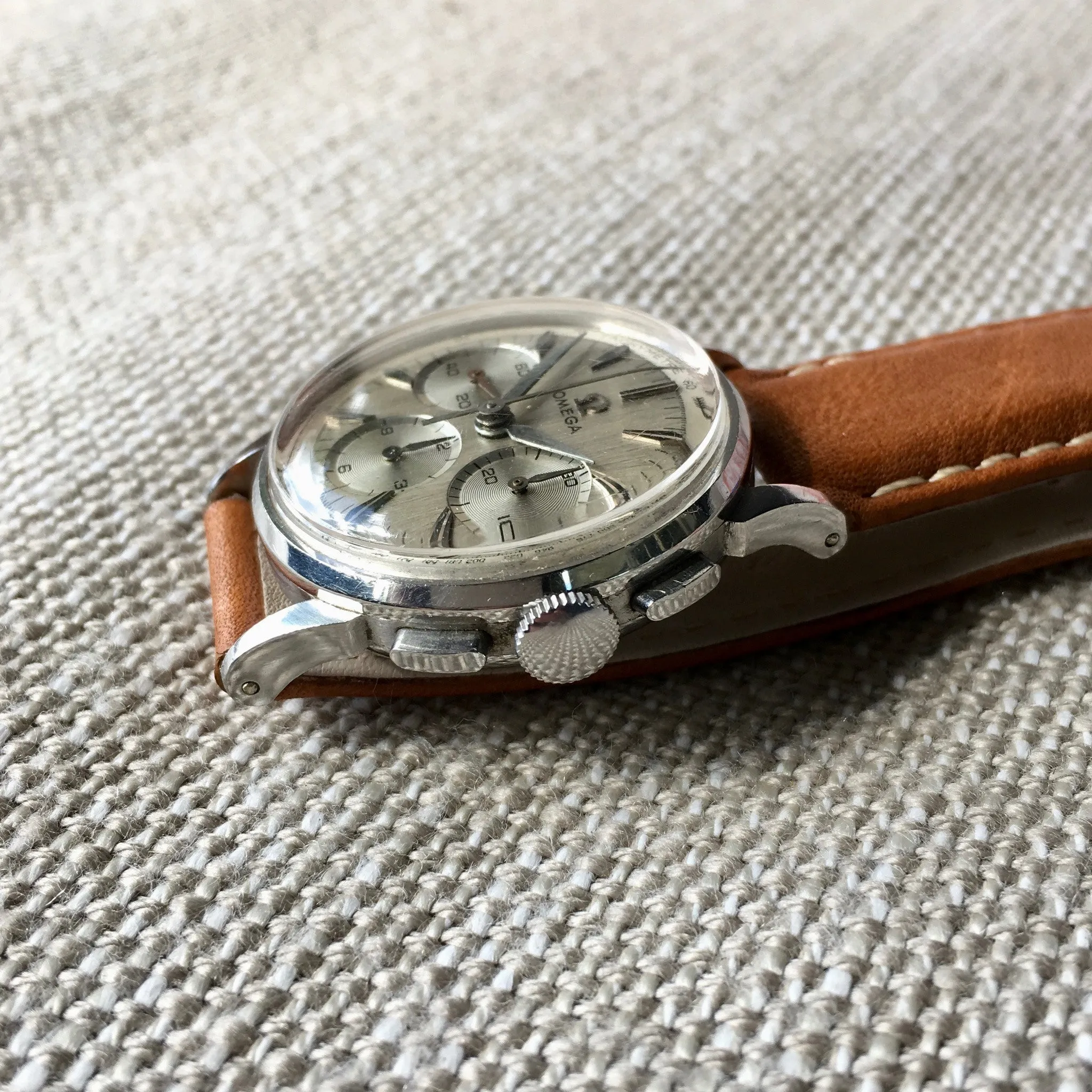 Vintage Omega 2277 Chronograph Caliber 321 Stainless Steel 1962 Wristwatch