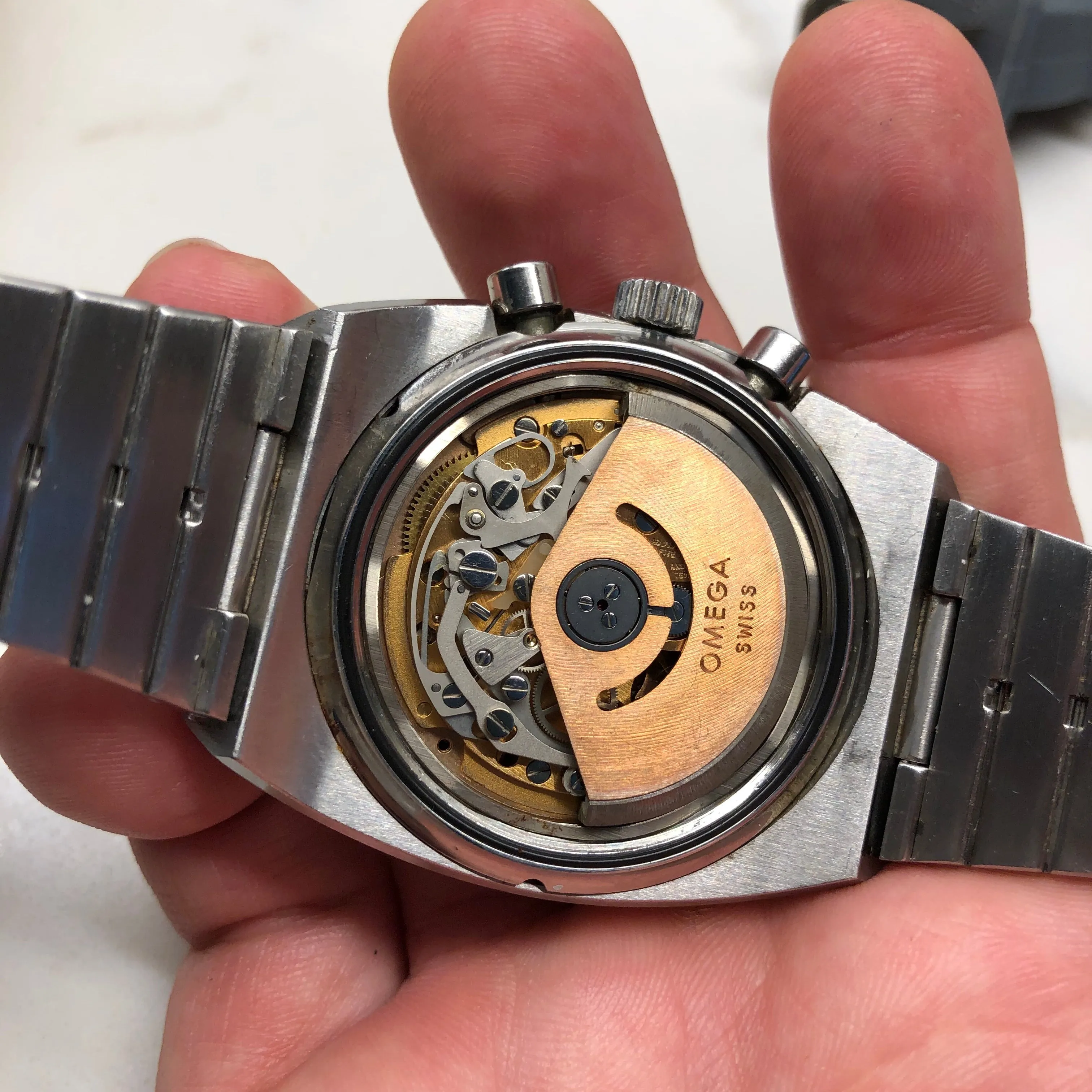 Vintage Omega Speedmaster 125 378.0801 Steel Automatic Chronograph Wristwatch