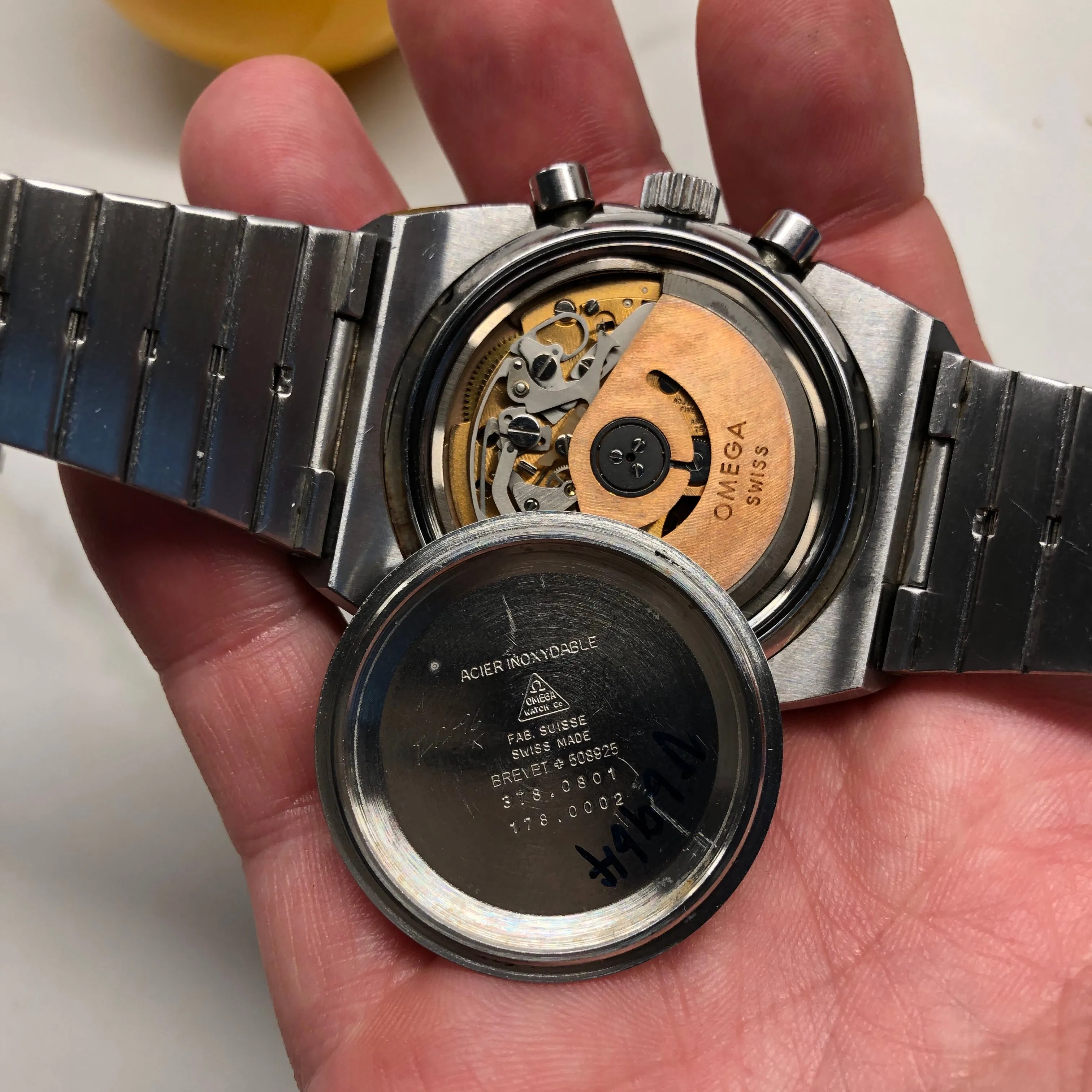 Vintage Omega Speedmaster 125 378.0801 Steel Automatic Chronograph Wristwatch