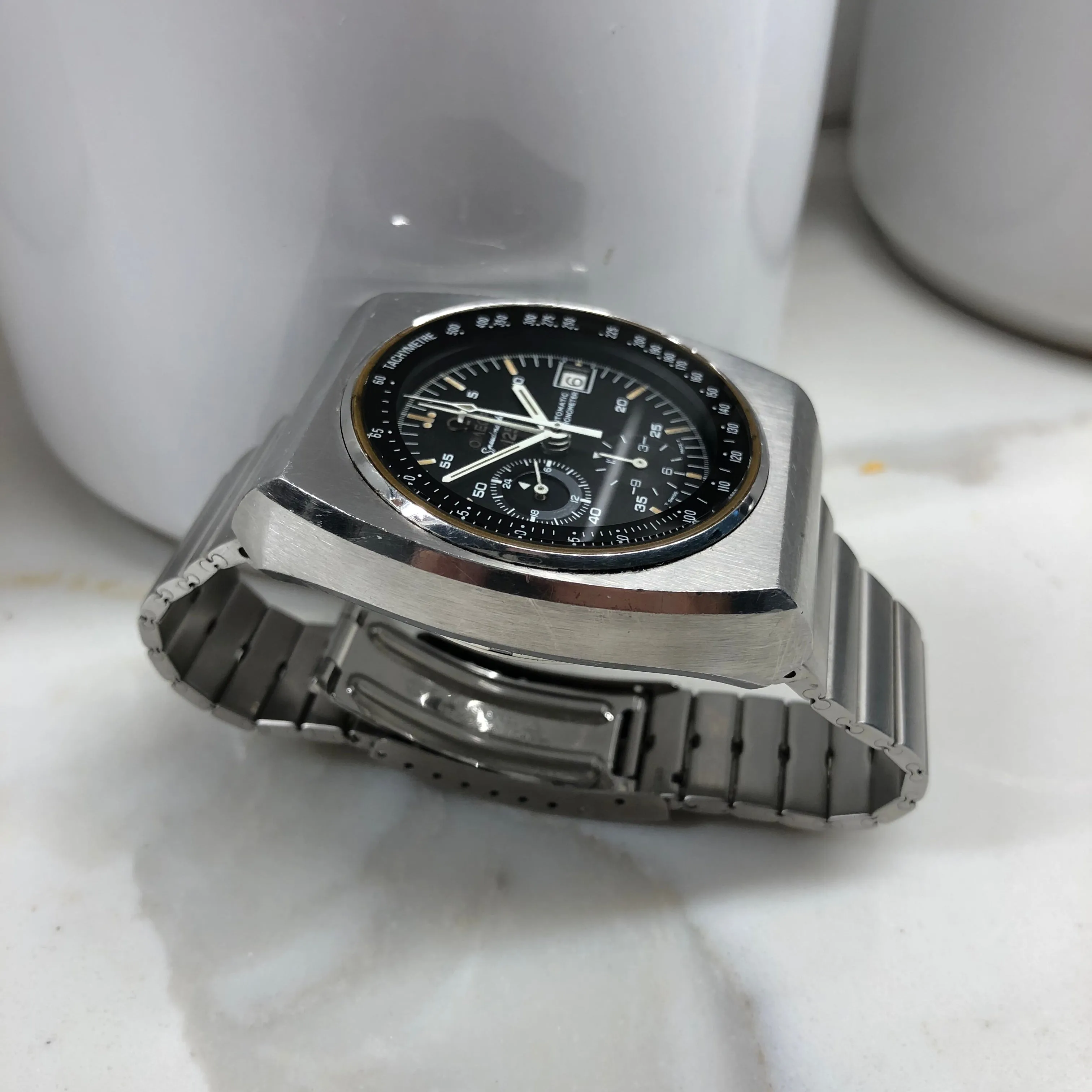 Vintage Omega Speedmaster 125 378.0801 Steel Automatic Chronograph Wristwatch
