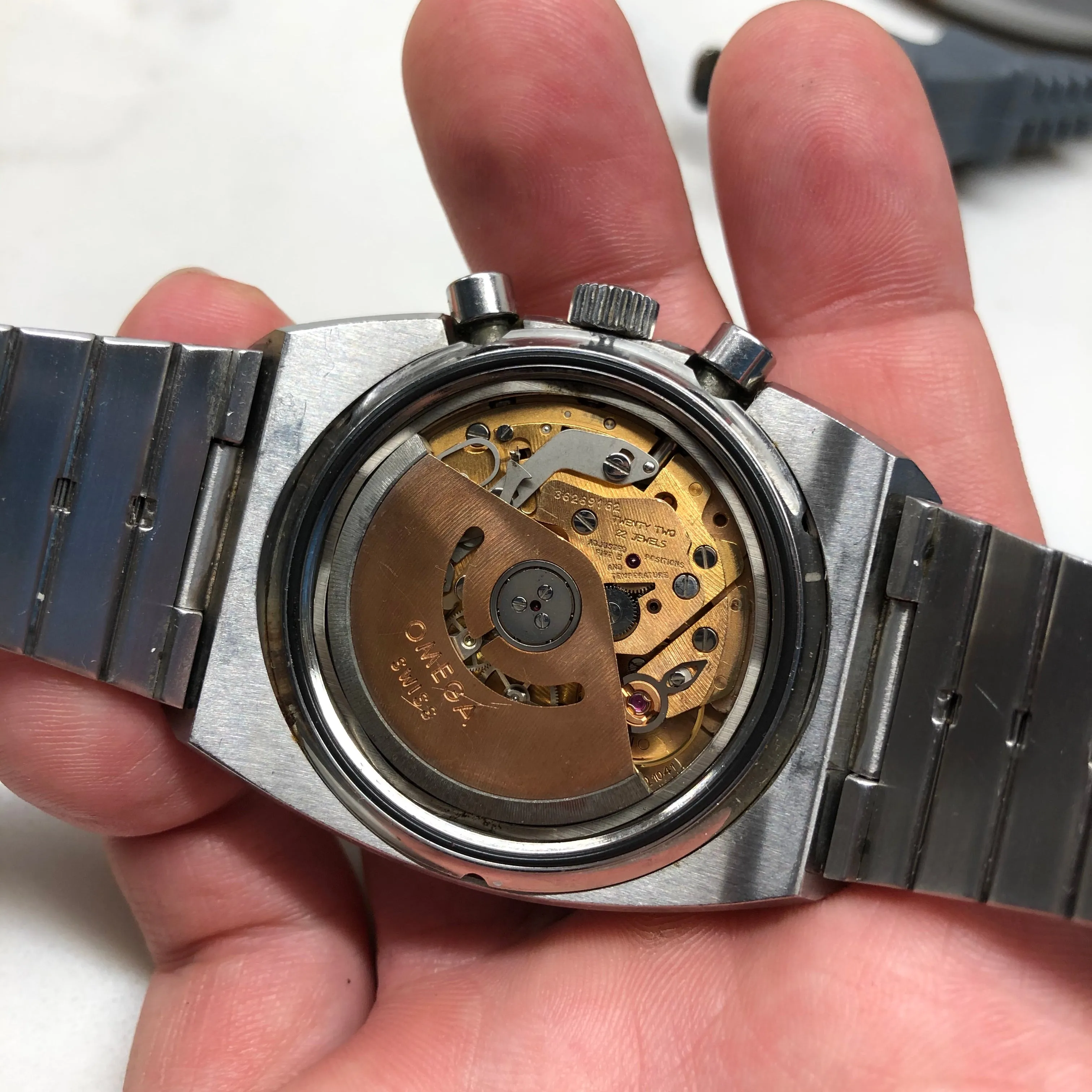 Vintage Omega Speedmaster 125 378.0801 Steel Automatic Chronograph Wristwatch