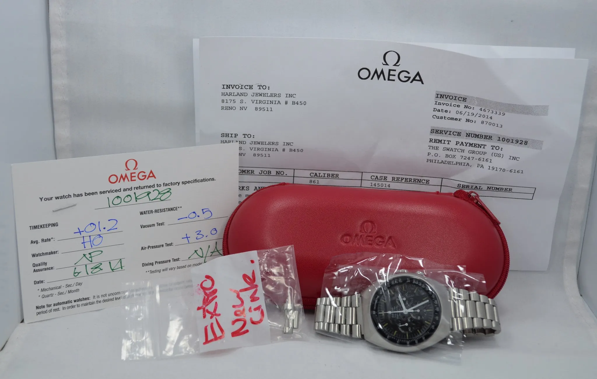 Vintage Omega Speedmaster Mark II 145014 Stainless Steel Wristwatch