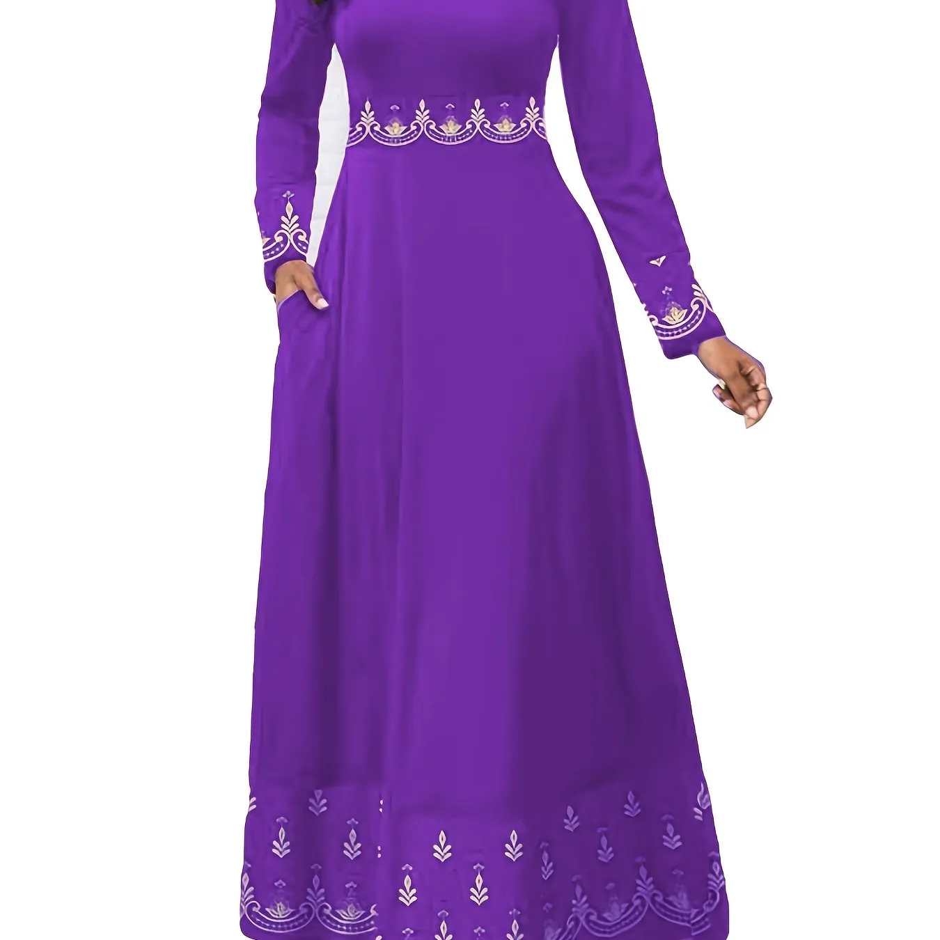 Vintage Print Slim Dress