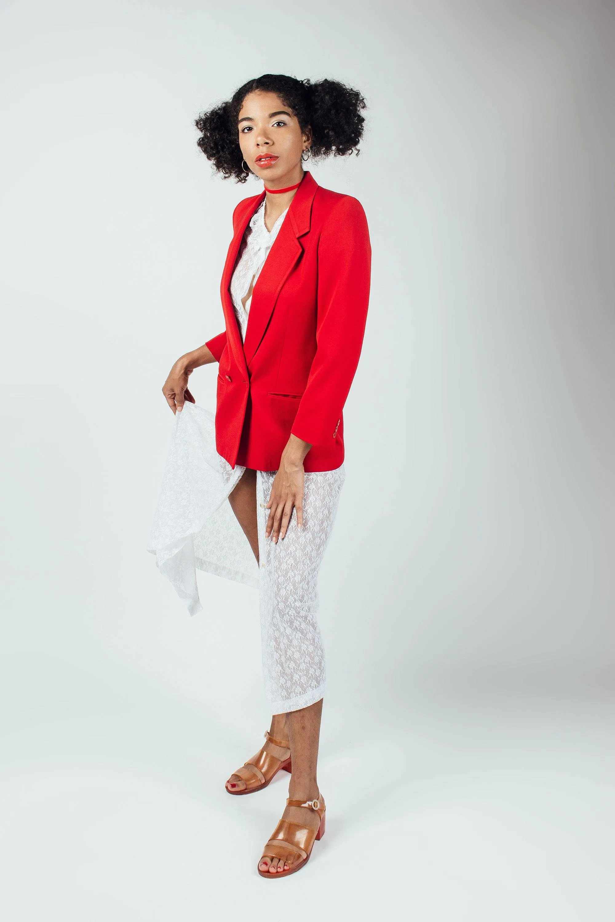 Vintage Red Blazer