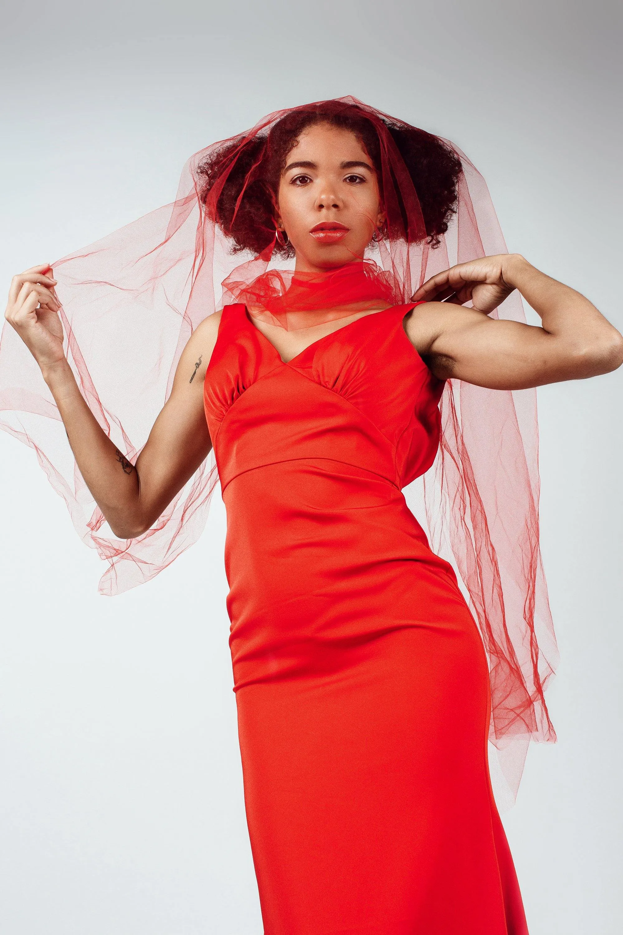 Vintage Red Evening Dress