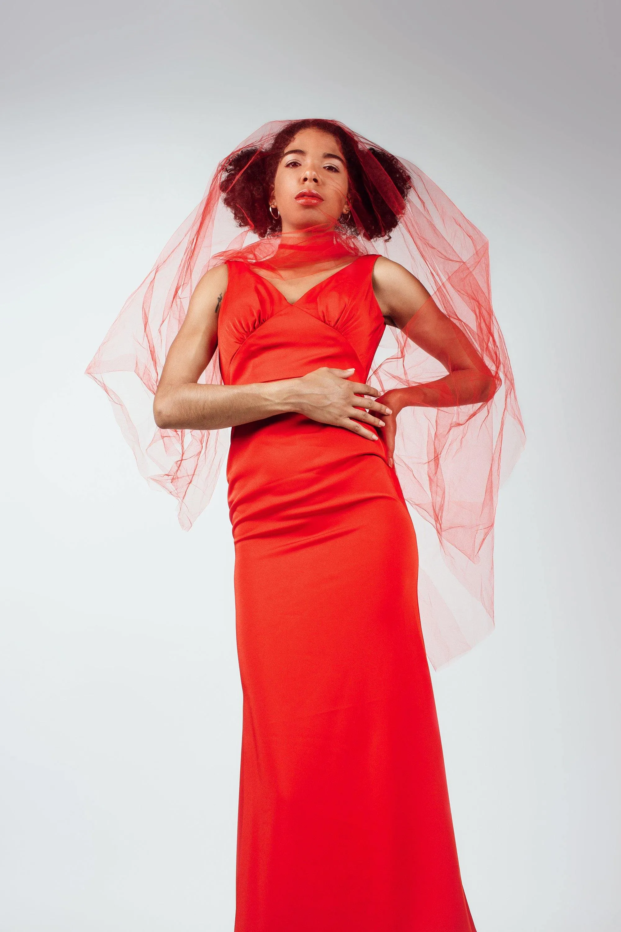 Vintage Red Evening Dress