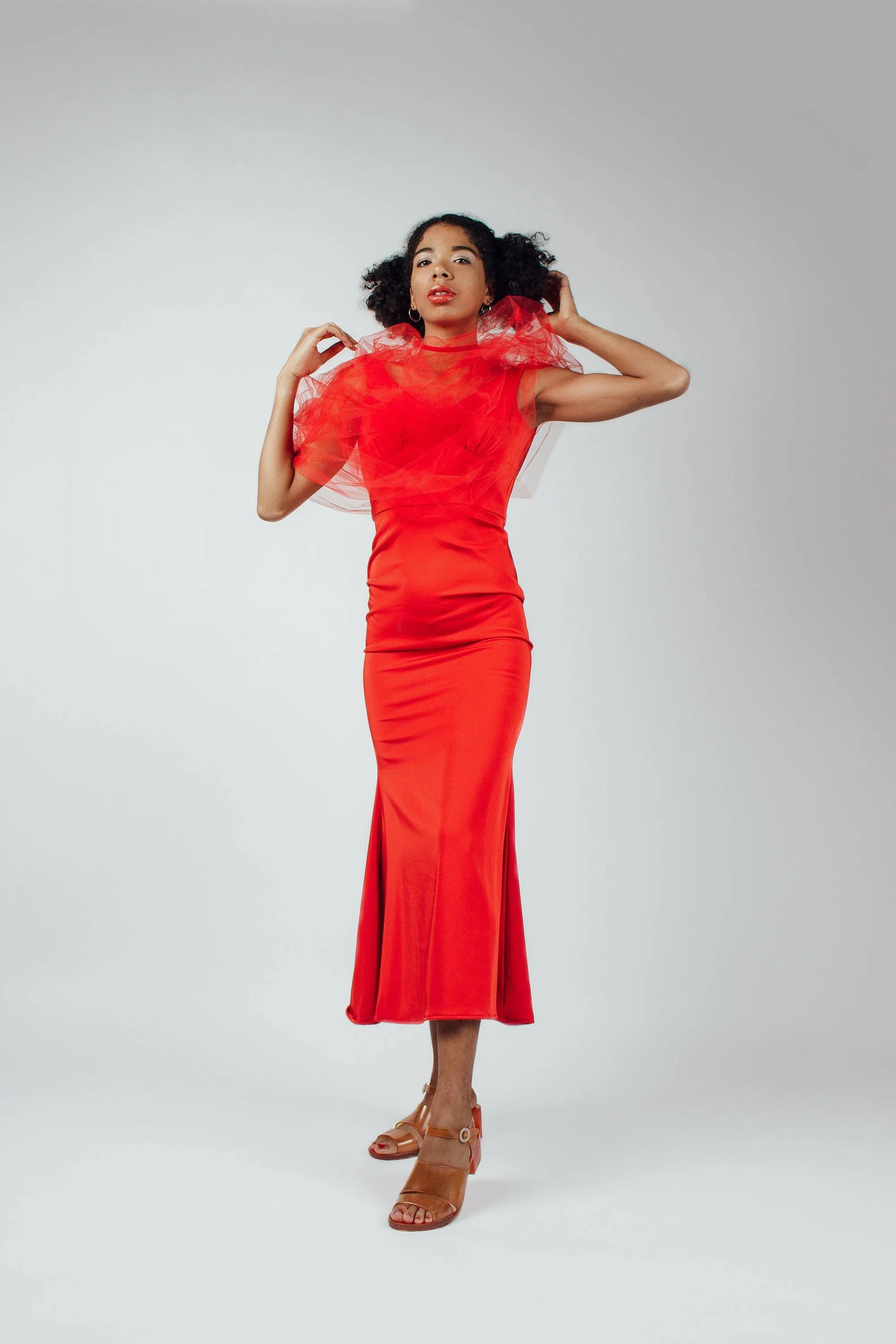 Vintage Red Evening Dress