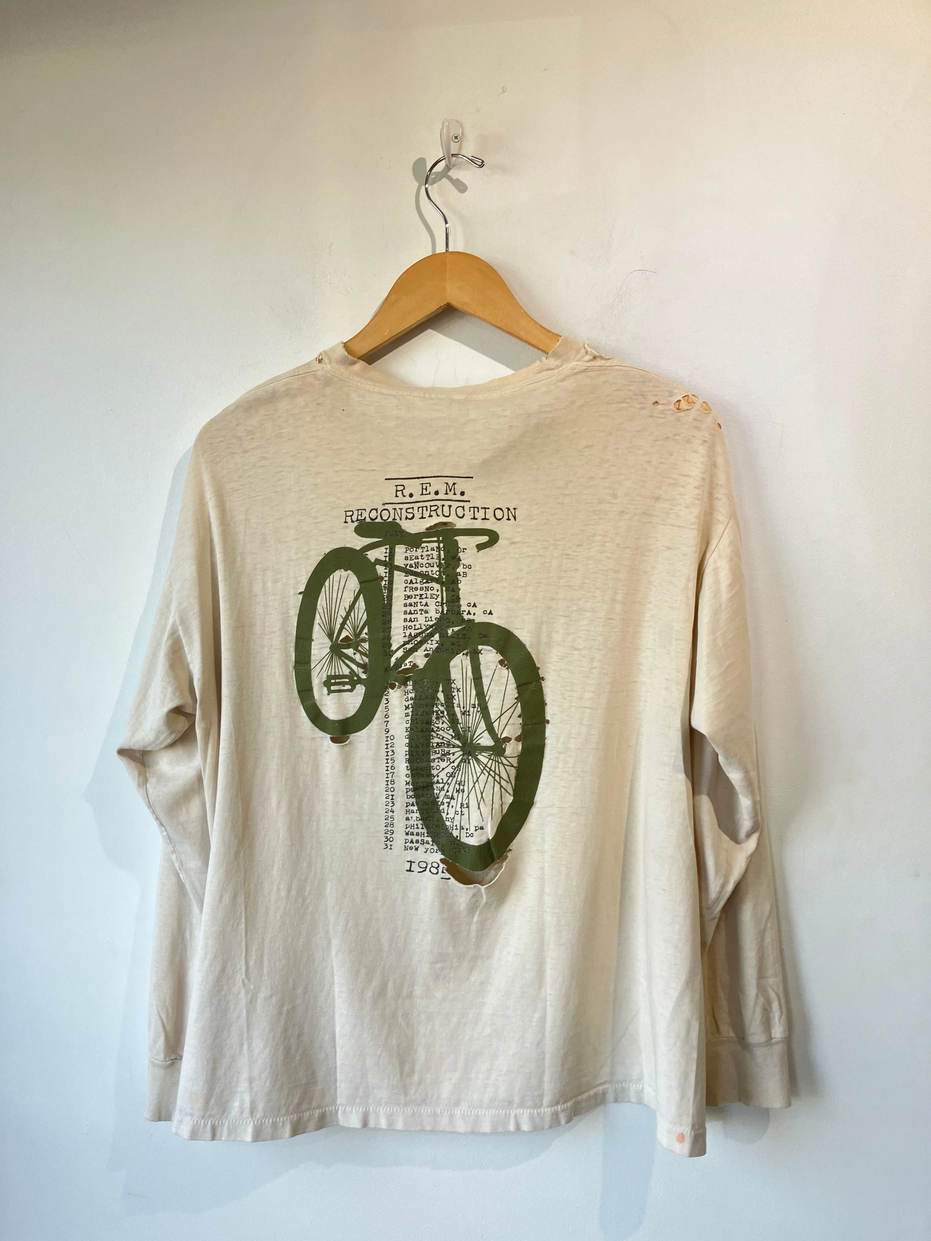 Vintage R.E.M. Reconstruction Long Sleeve Thrashed Tee