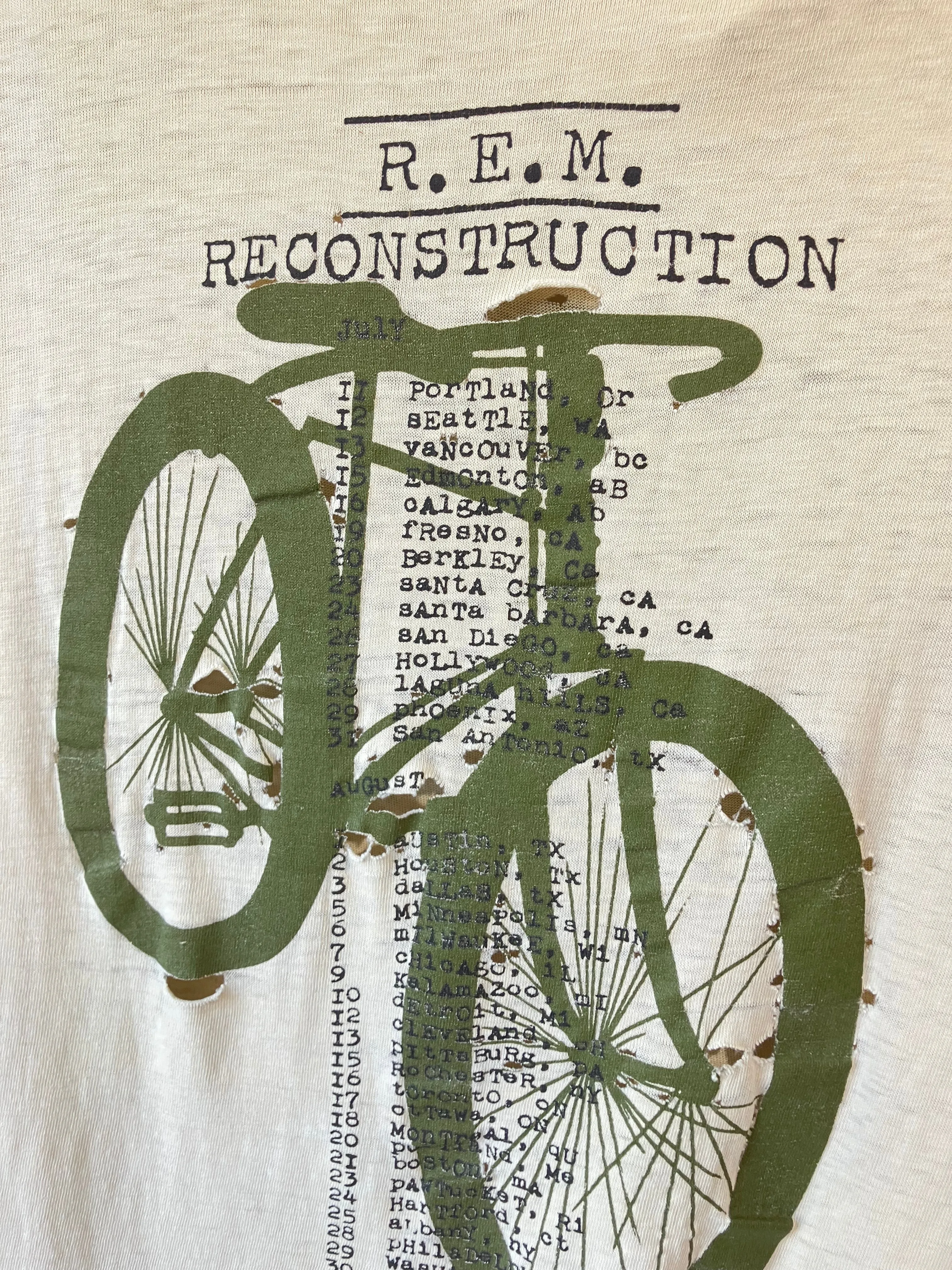 Vintage R.E.M. Reconstruction Long Sleeve Thrashed Tee