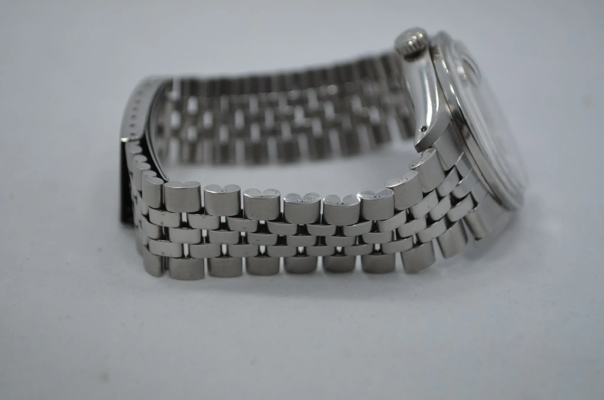 Vintage Rolex 1501 Oyster Perpetual Date 1968 Stainless Steel Silver Wristwatch