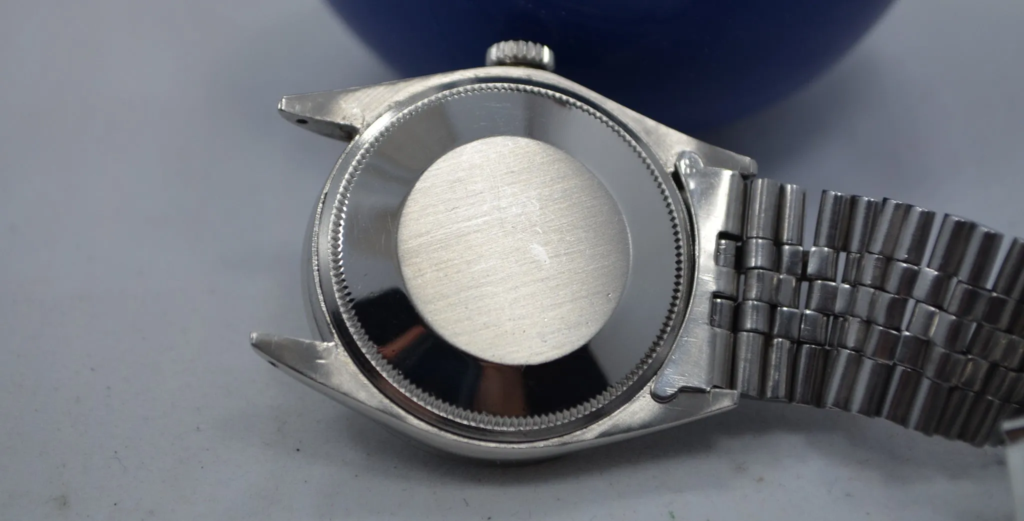 Vintage Rolex 1501 Oyster Perpetual Date 1968 Stainless Steel Silver Wristwatch