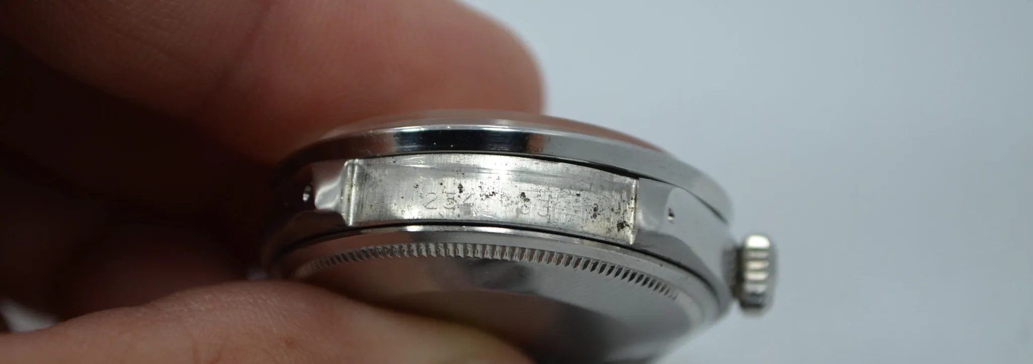 Vintage Rolex 1501 Oyster Perpetual Date 1968 Stainless Steel Silver Wristwatch