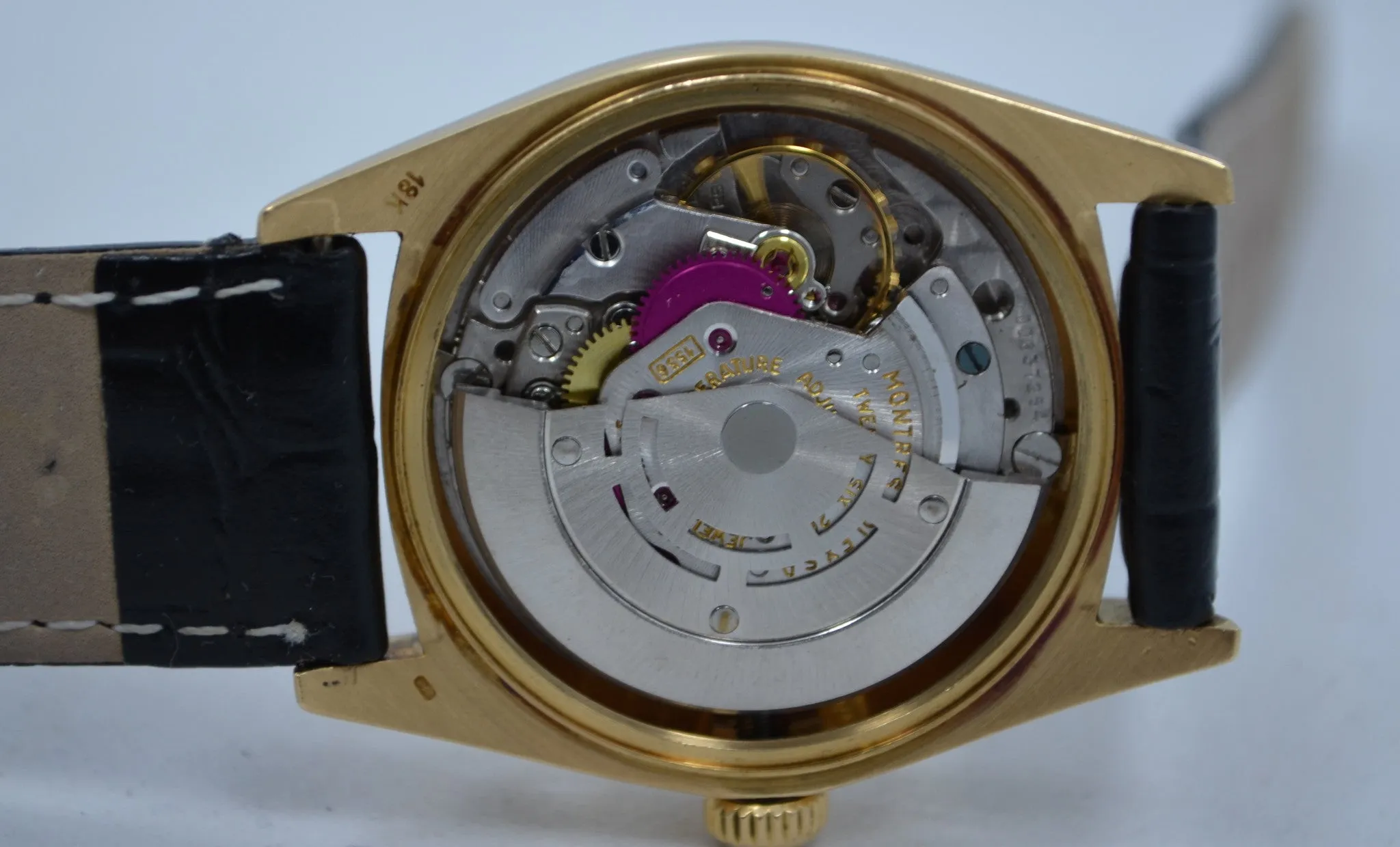 Vintage Rolex 1803 President Day Date 3.6 Mil 1972 18K Yellow Gold Wristwatch
