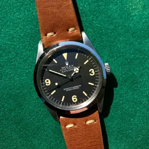 Vintage Rolex Explorer 1016 Matte Black Caliber 1570 Automatic Wristwatch