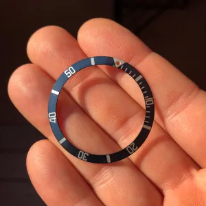 Vintage Rolex Submariner 5513 5512 1680 Gun Metal Grey Blue Fat Font Faded Mk 3 Insert