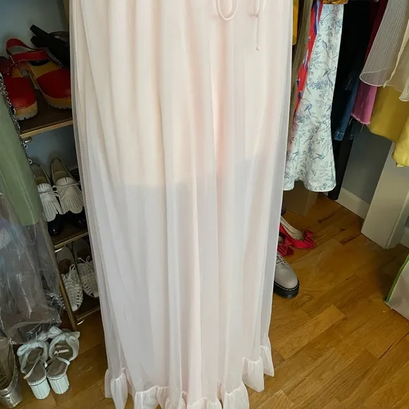 Vintage Ruffled Intime Nightgown - Size Large