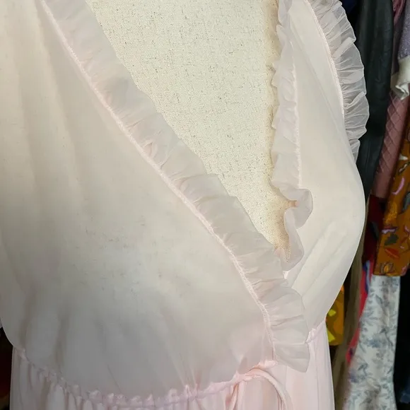 Vintage Ruffled Intime Nightgown - Size Large