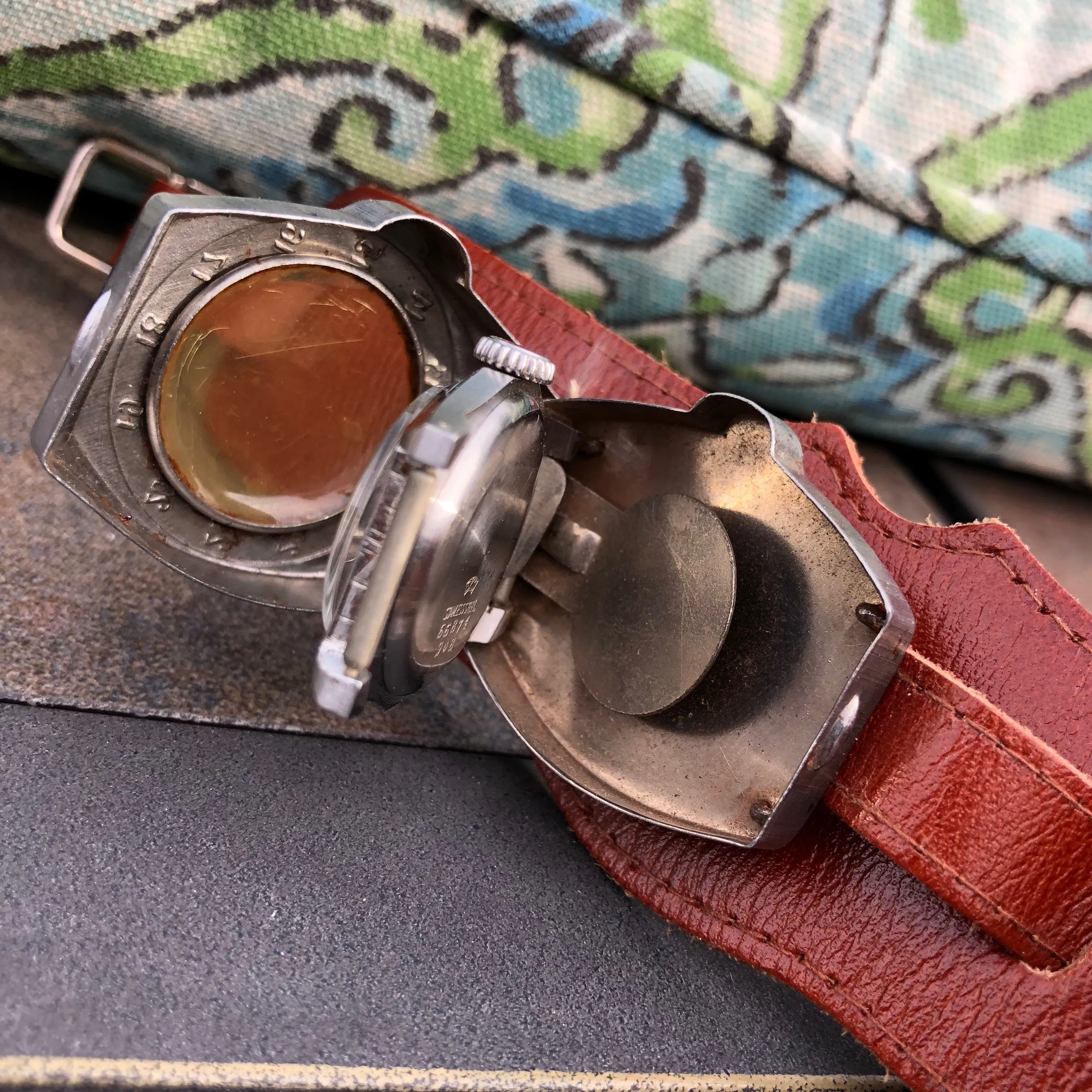 Vintage Seiko WWII Pilots Wristwatch Seikosha Manual Wind Wristwatch 1940's
