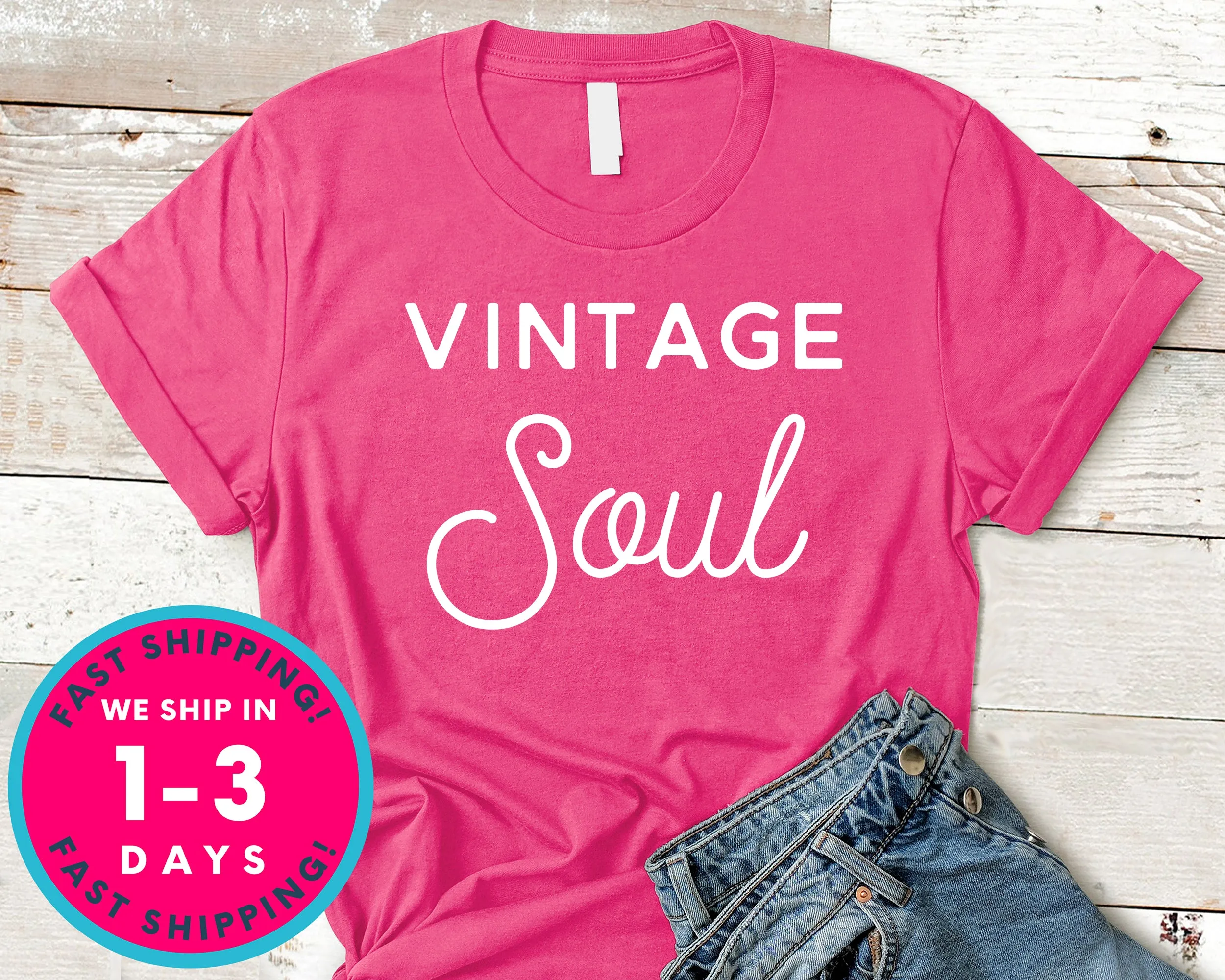 Vintage Soul T-Shirt - Inspirational Quotes Saying Shirt