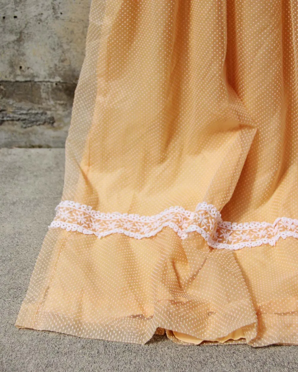 Vintage Swiss Peach Dress